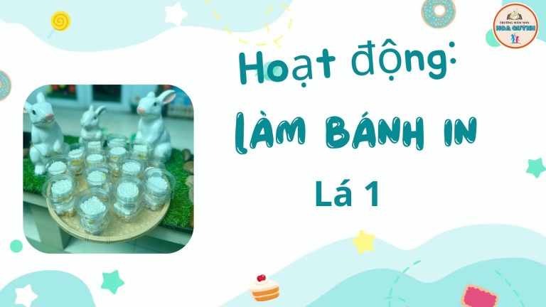 la 1 hoạt động làm bánh in