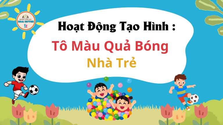 Nhà trẻ Tô màu quả bóng
