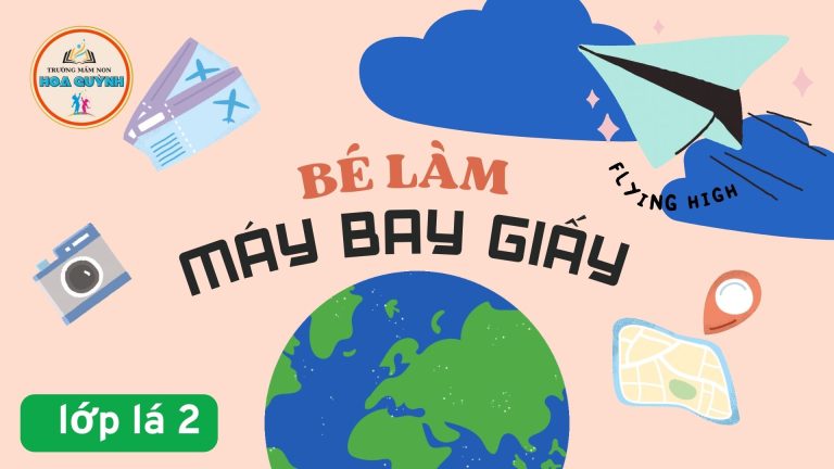 Lá 2.bé làm máy bay giấy