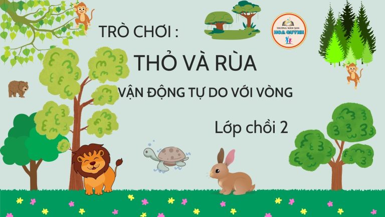 Lớp chồi 2 trò chơi Rùa và Thỏ
